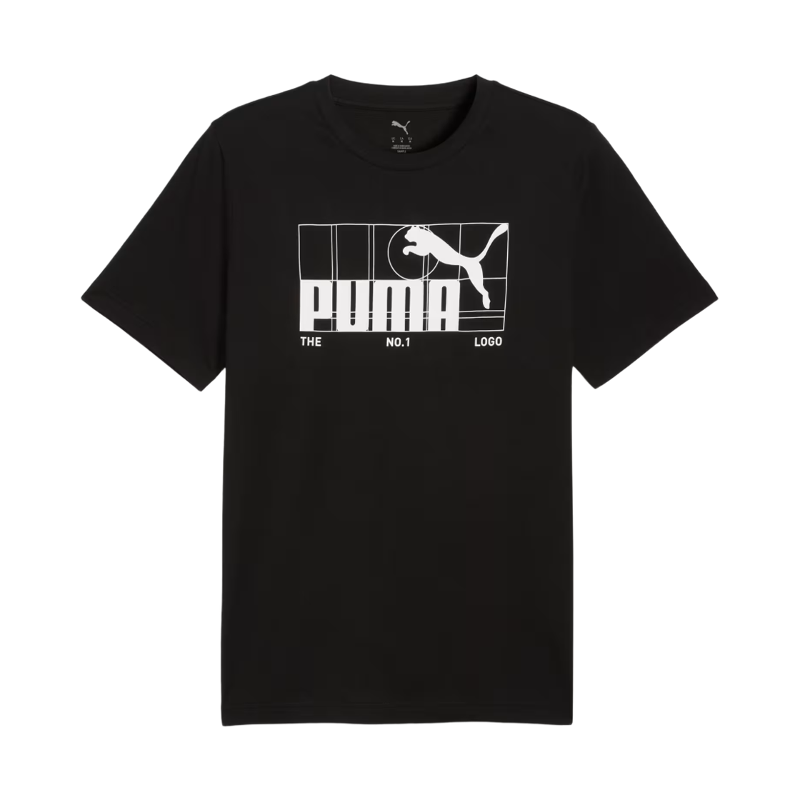 688029-01 Puma Graphic No.1 Logo T-Shirt Black
