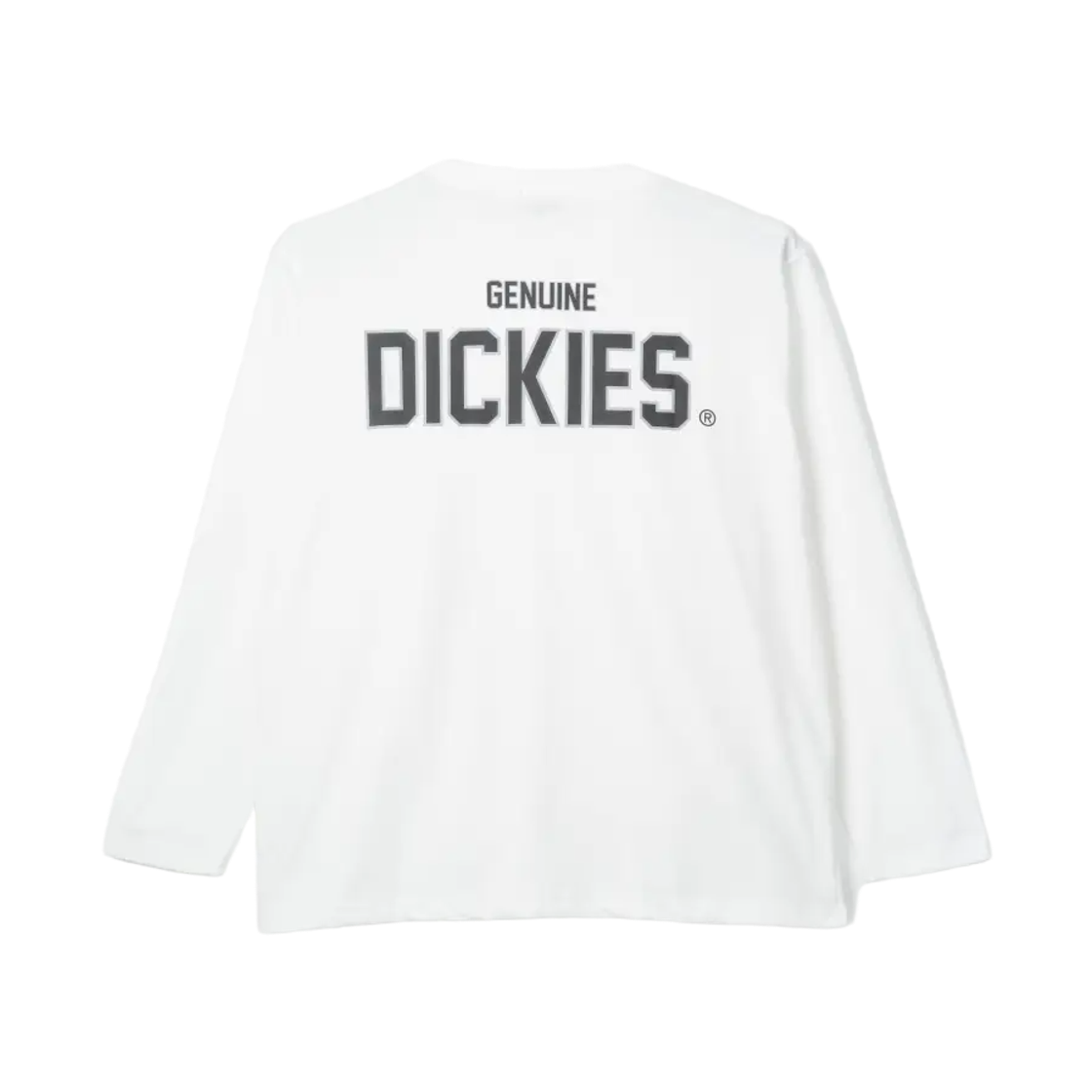 제뉴인 디키즈 백 로고 프린트 롱슬리브 티셔츠 화이트(Genuine Dickies Back Logo Print Long Sleeve T-Shirt White)