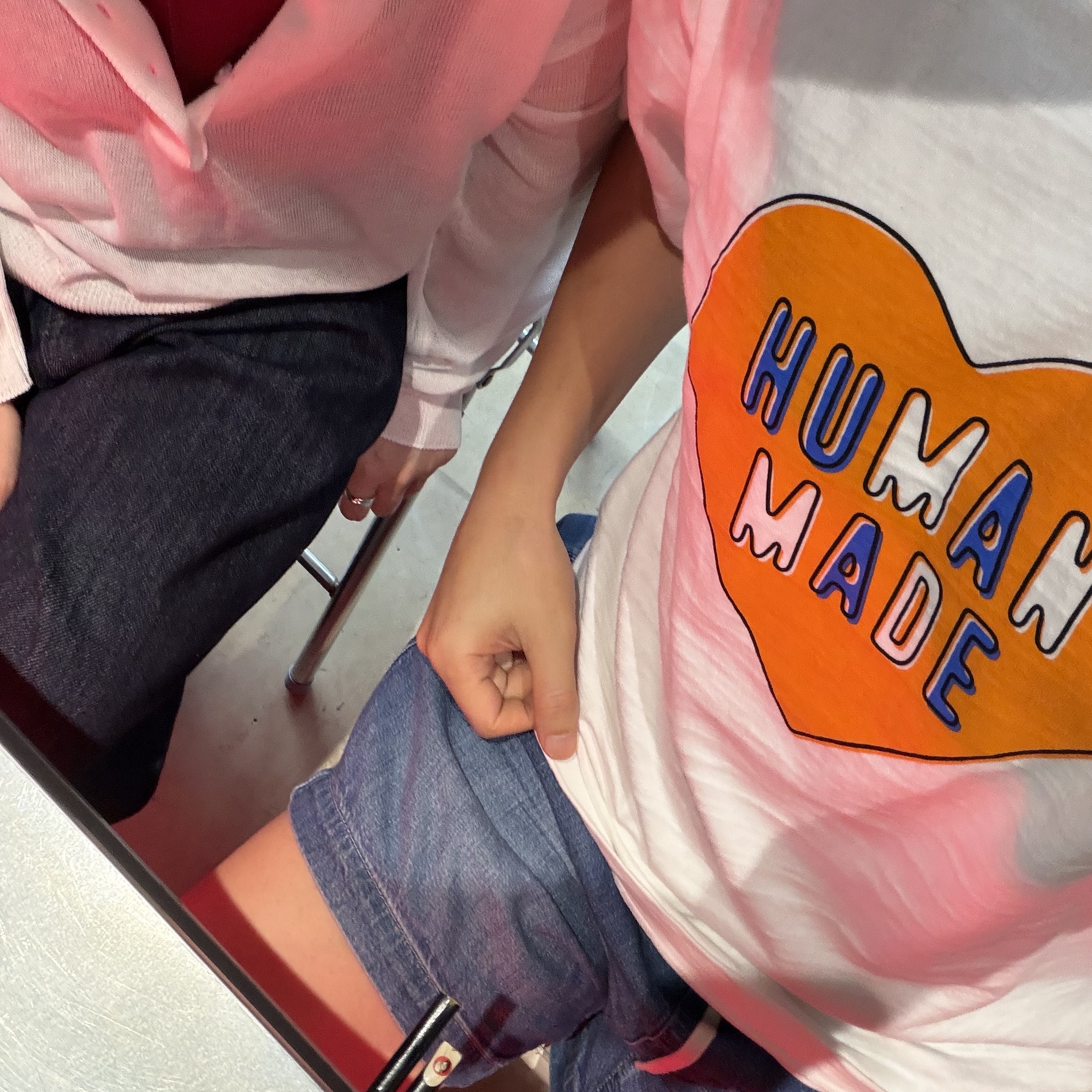 Human Made Graphic T-Shirt White 착용 스타일