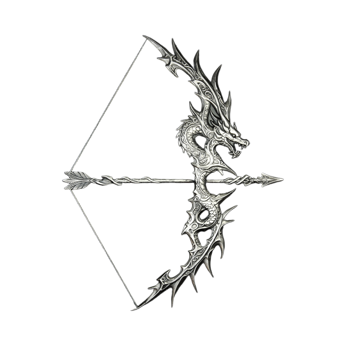은 한국조폐공사 지신 드라코 활 무정형 메달 85.525g(Silver KOMSCO Zi:Sin Draco Bow Shaped Silver Medal 85.525g) - 2
