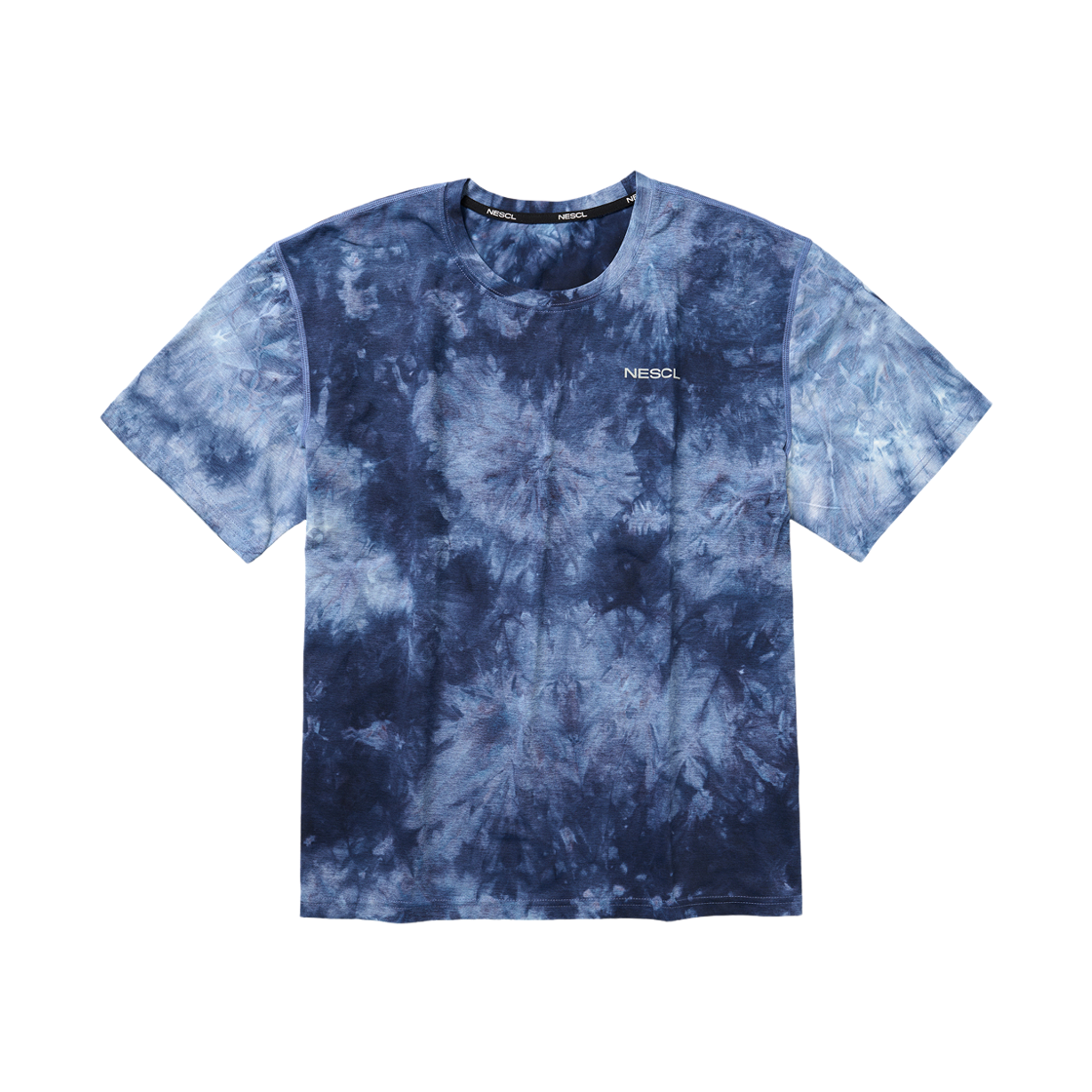 네거티브 스플릿 클럽 기능성 소로나 마블 반팔티 다크블루(negative split club Functional Sorona Marble Short Sleeve Darkblue) - 1