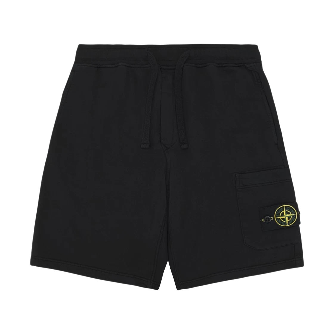 Stone Island Stone Island 6200011 Organic Cotton Fleece Regular-Fit Jogger Shorts with Cargo Pocket Black - 26SS · M