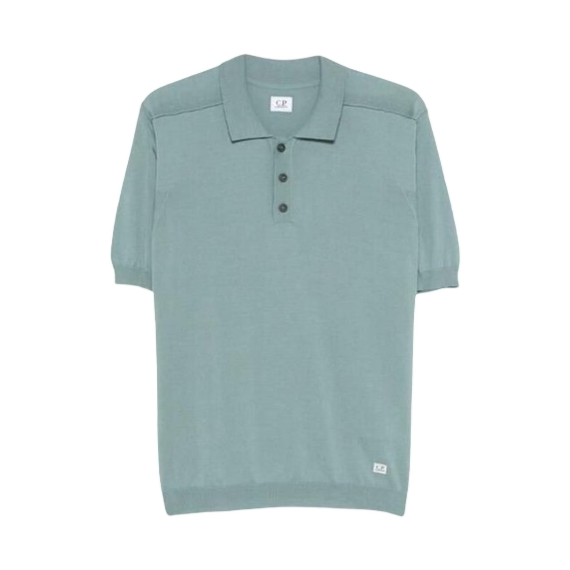 20CMKN099A110560A809 C.P. Company Boston Cotton Collar Polo Silver Blue - 26SS