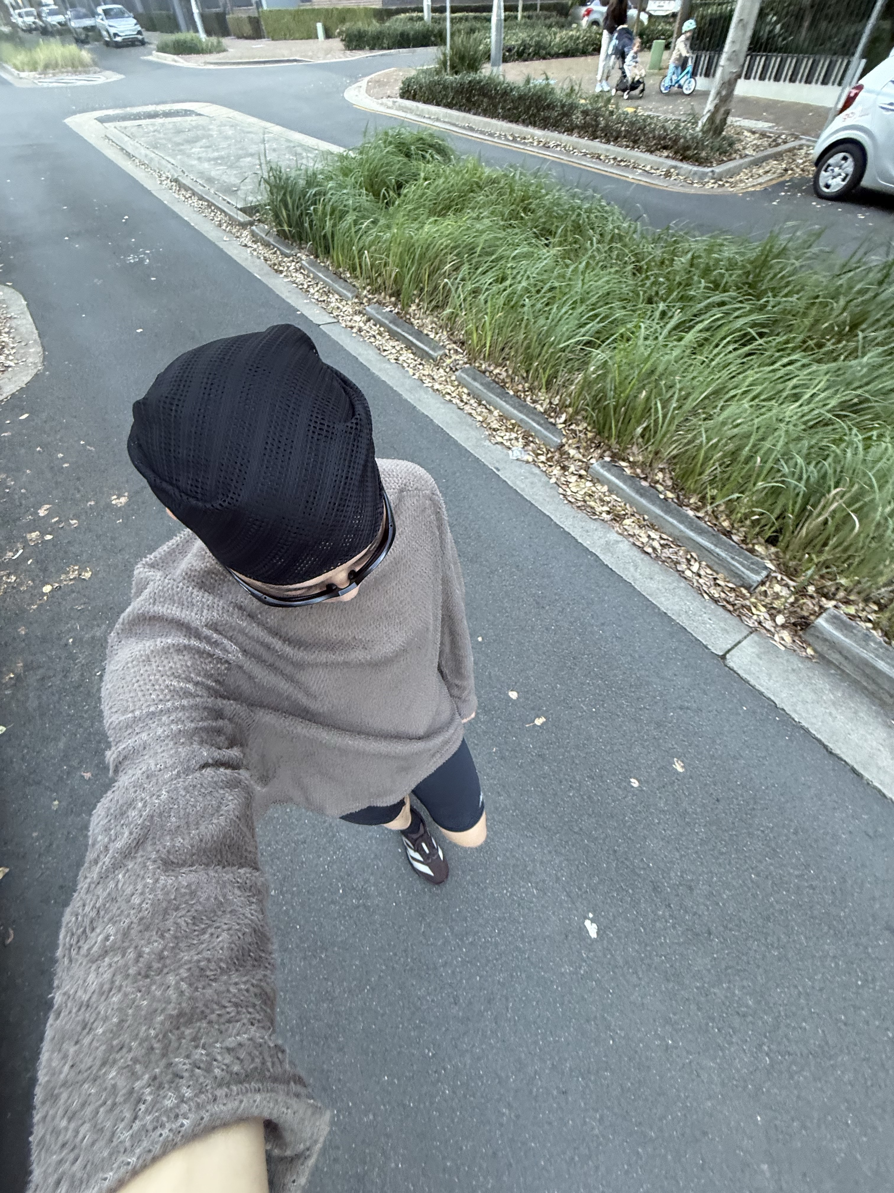 Satisfy FuzzFleece AD Long T-Shirt Falcon 착용 스타일 - 1