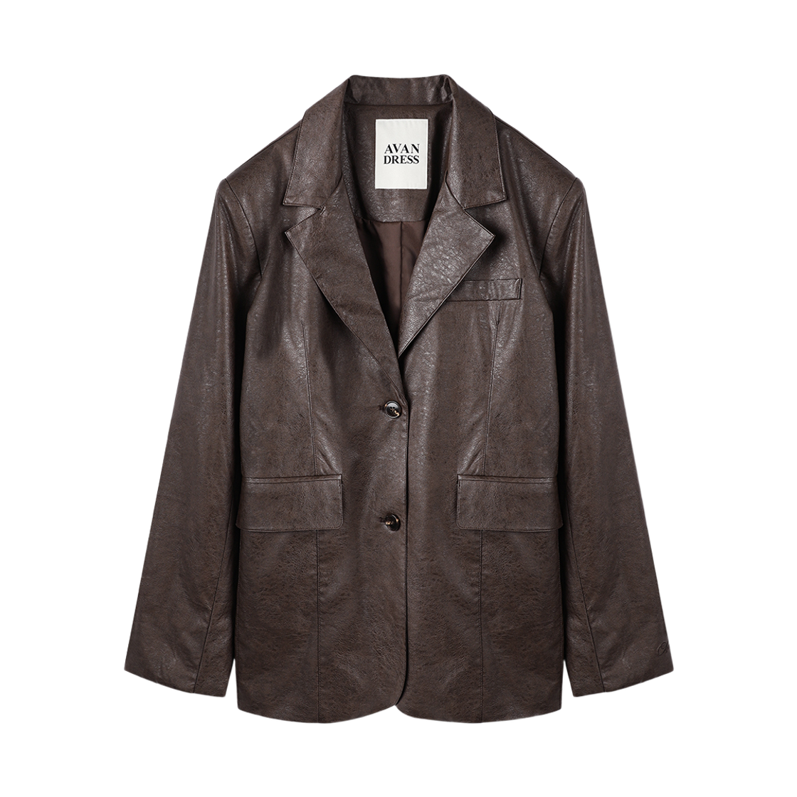 어반드레스 노브 아트 레더 자켓 브라운(Avandress Nove Art Leather Jacket Brown)