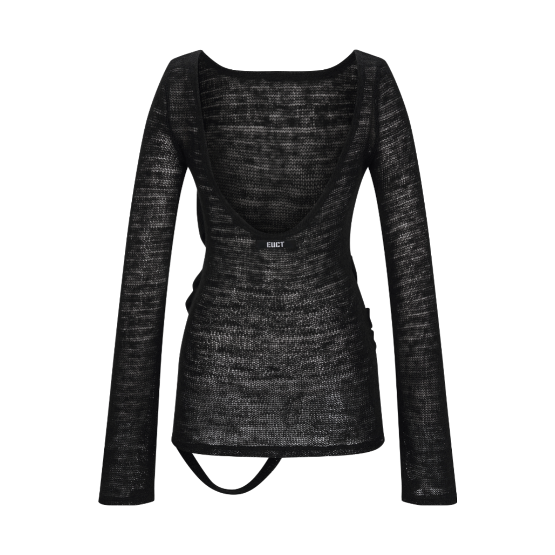 이유씨티 드레이프 백리스 니트 - 블랙(EUCT Drape Backless Knit - Black) - 2