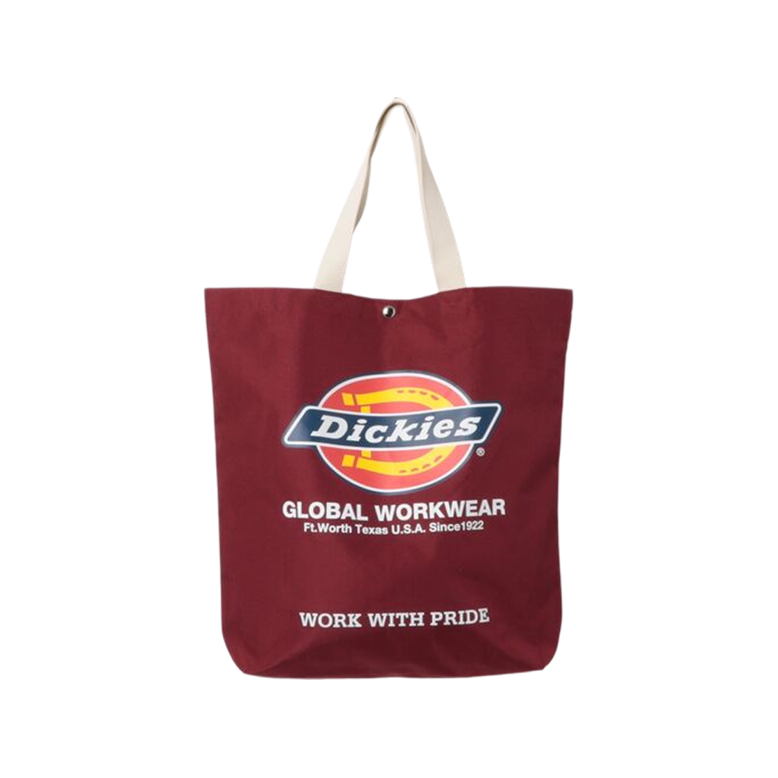 디키즈 로고 프린트 토트백 와인(Dickies Logo Print Tote Bag Wine)