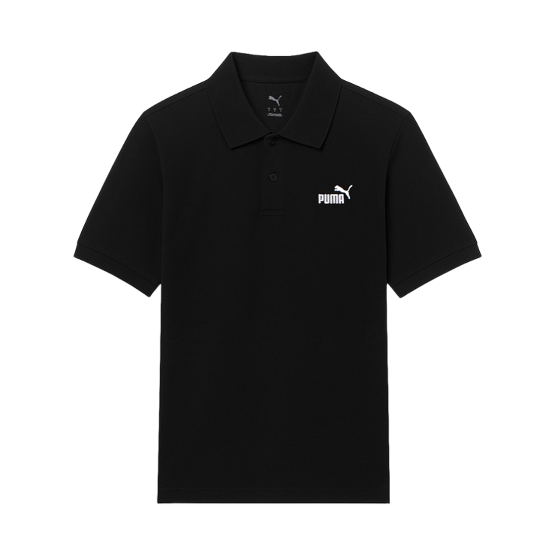 682552-01 Puma Essentials No. 1 Logo Pique Polo Shirt Black