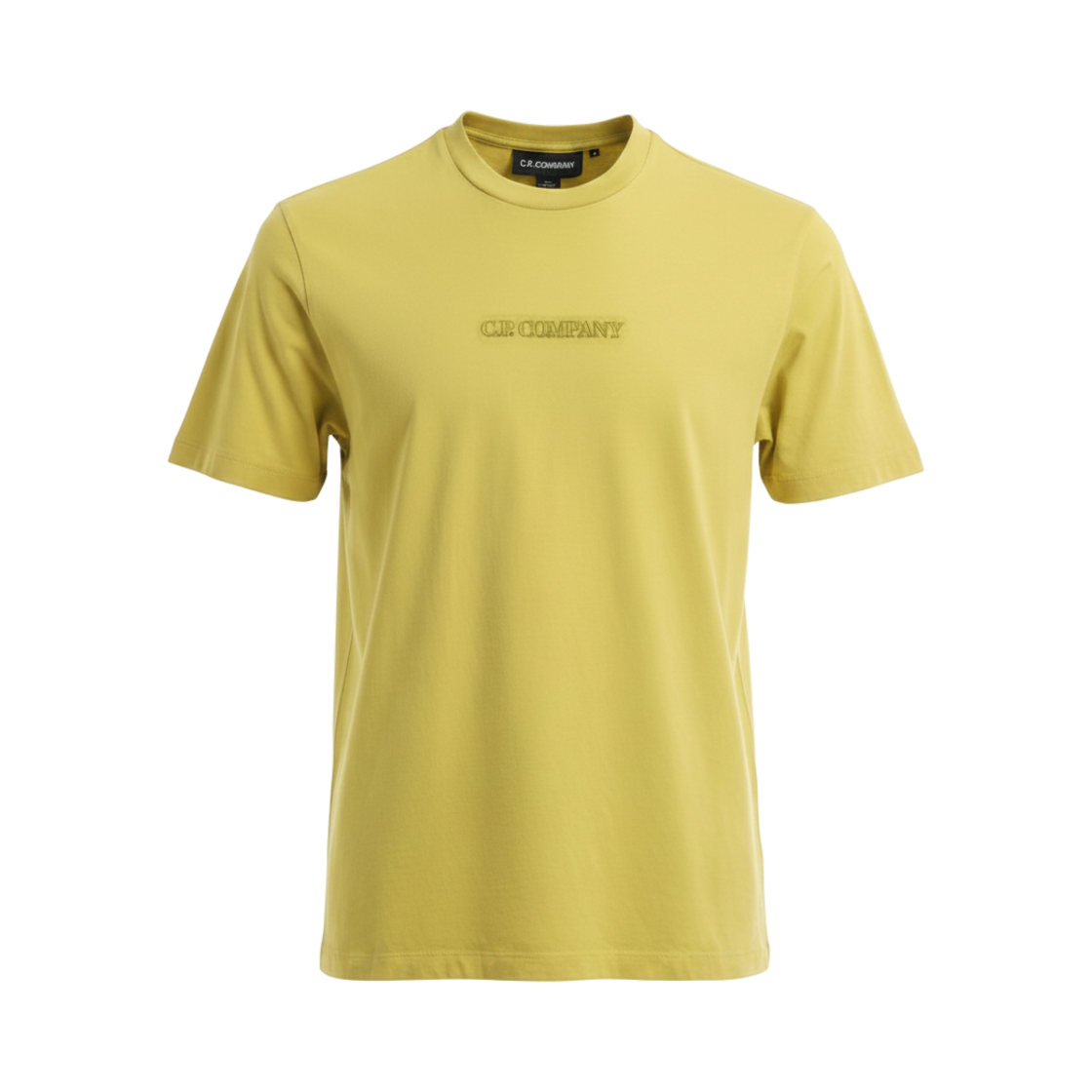 20CMTS292A005431G246 C.P. Company 24/1 Jersey Short Sleeve Logo T-Shirt Antique Moss - 26SS