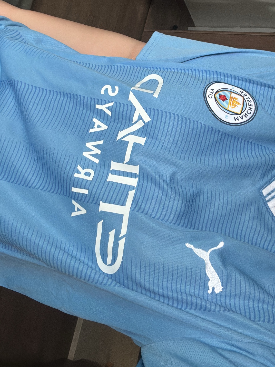 Puma Manchester City 2023/24 Home Jersey Team Light Blue (Non Marking Ver.) 착용 스타일