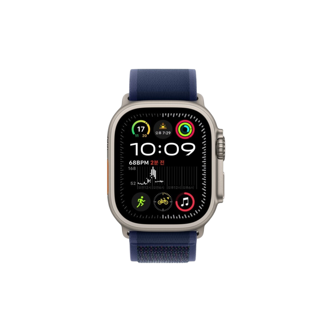[S등급] 리퍼비시 애플워치 울트라 2 49mm 티타늄 케이스 트레일 루프 블루([S등급] Refurbished Apple Watch Ultra 2 49mm Titanium Case with Trail Loop Blue) - 1
