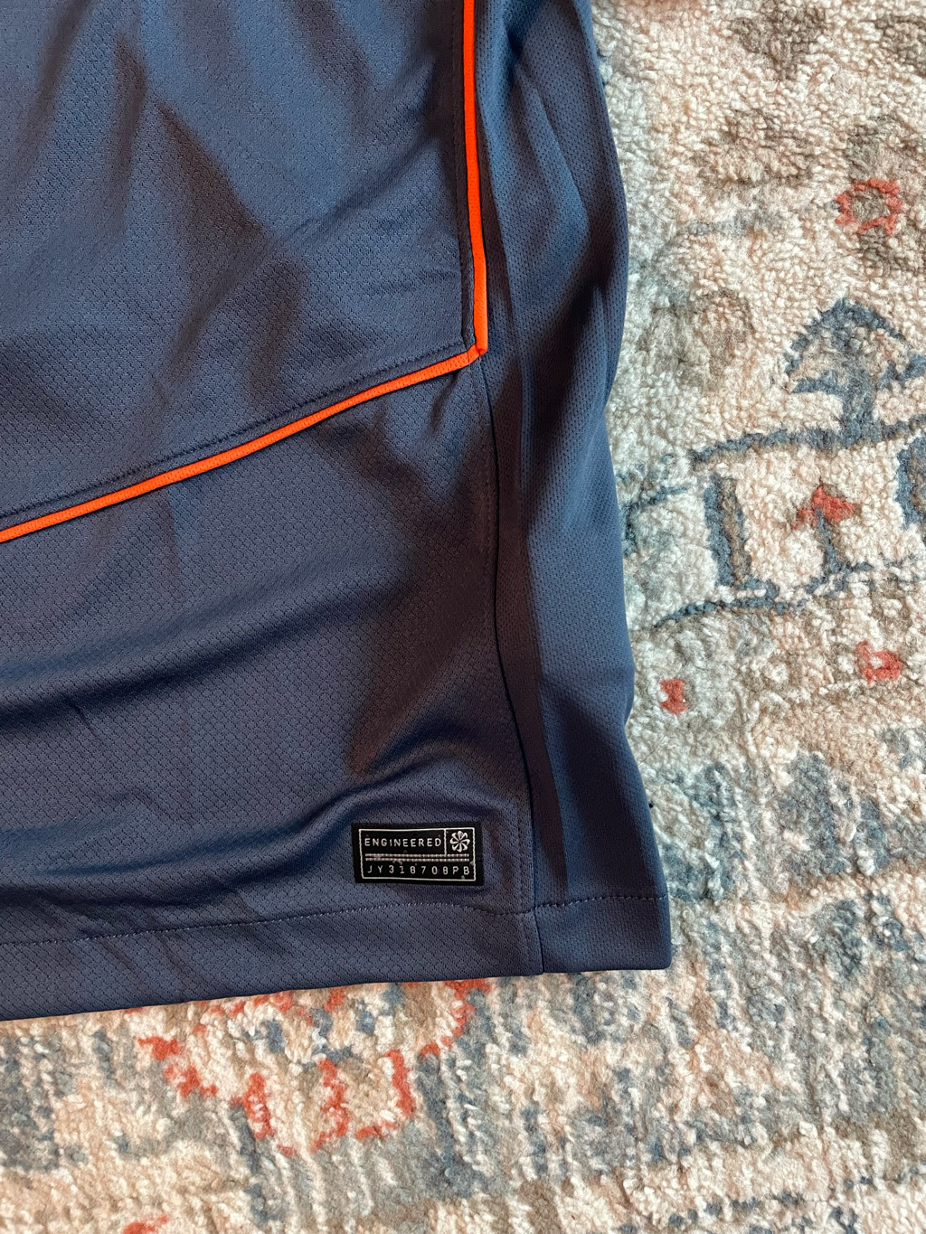 Nike Inter Milan 2025/26 Stadium Third Dri-Fit Total 90 Soccer Replica Jersey Thunder Blue Safety Orange (Non Marking Ver.) 착용 스타일 - 2
