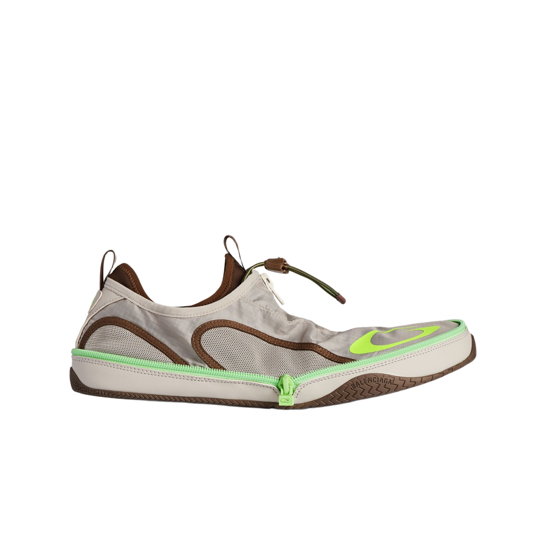 874873WPKT09300 Balenciaga Pocket Gradient Sneaker Beige Fluo Green