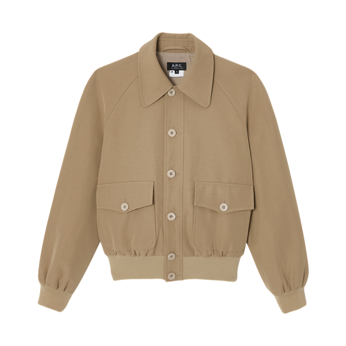 COHKX-F32026-BAA (W) A.P.C. Jacket with Raglan Sleeves Beige