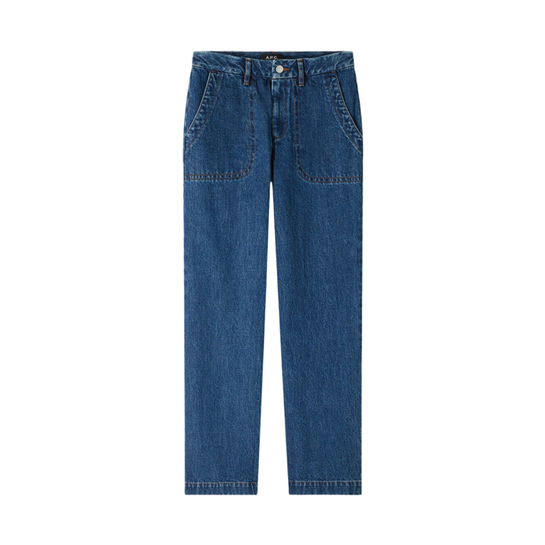 (W) 아페쎄 씨사이드 진 인디고 델라베((W) A.P.C. Seaside Jeans Indigo Delave) - 1