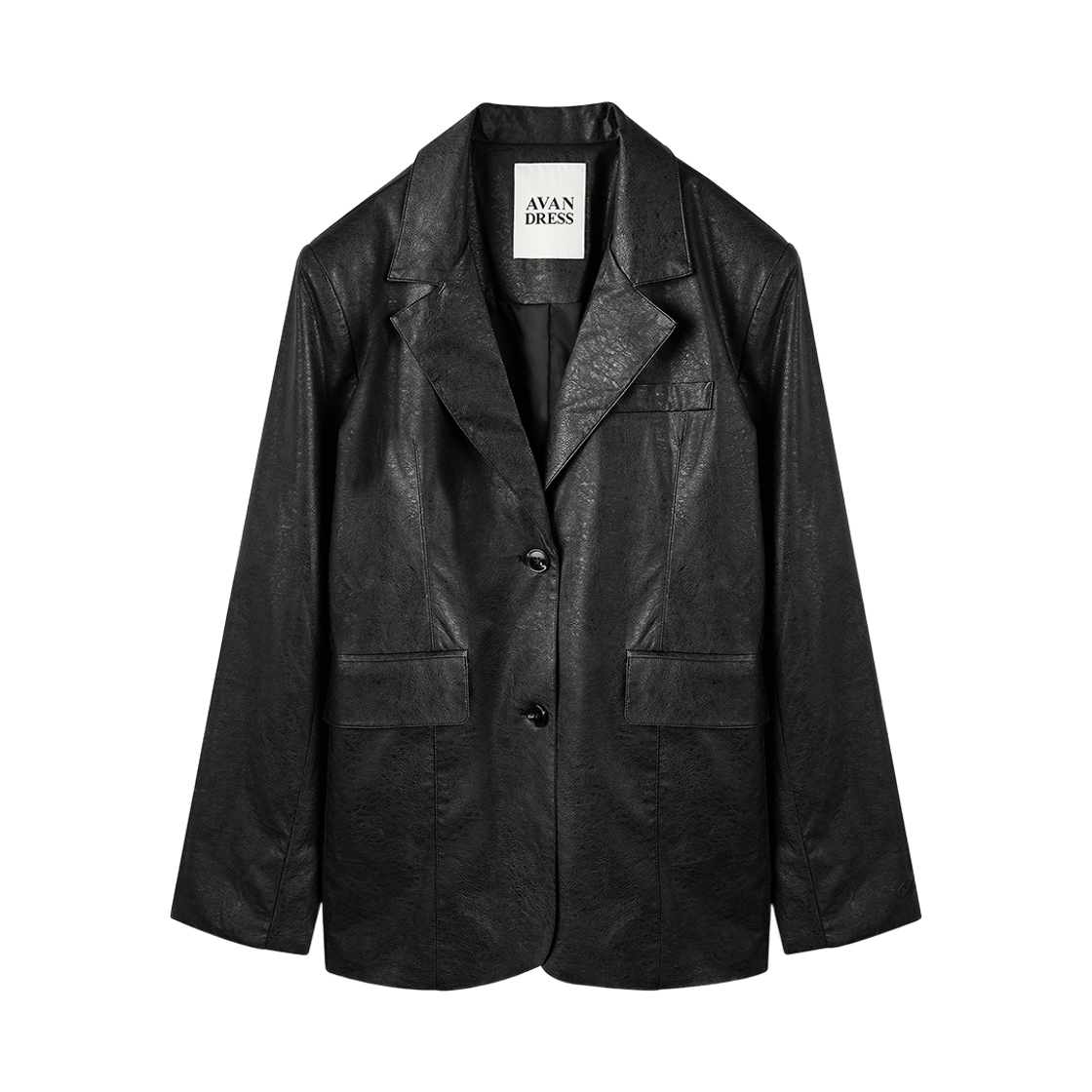 어반드레스 노브 아트 레더 자켓 블랙(Avandress Nove Art Leather Jacket Black) - 2