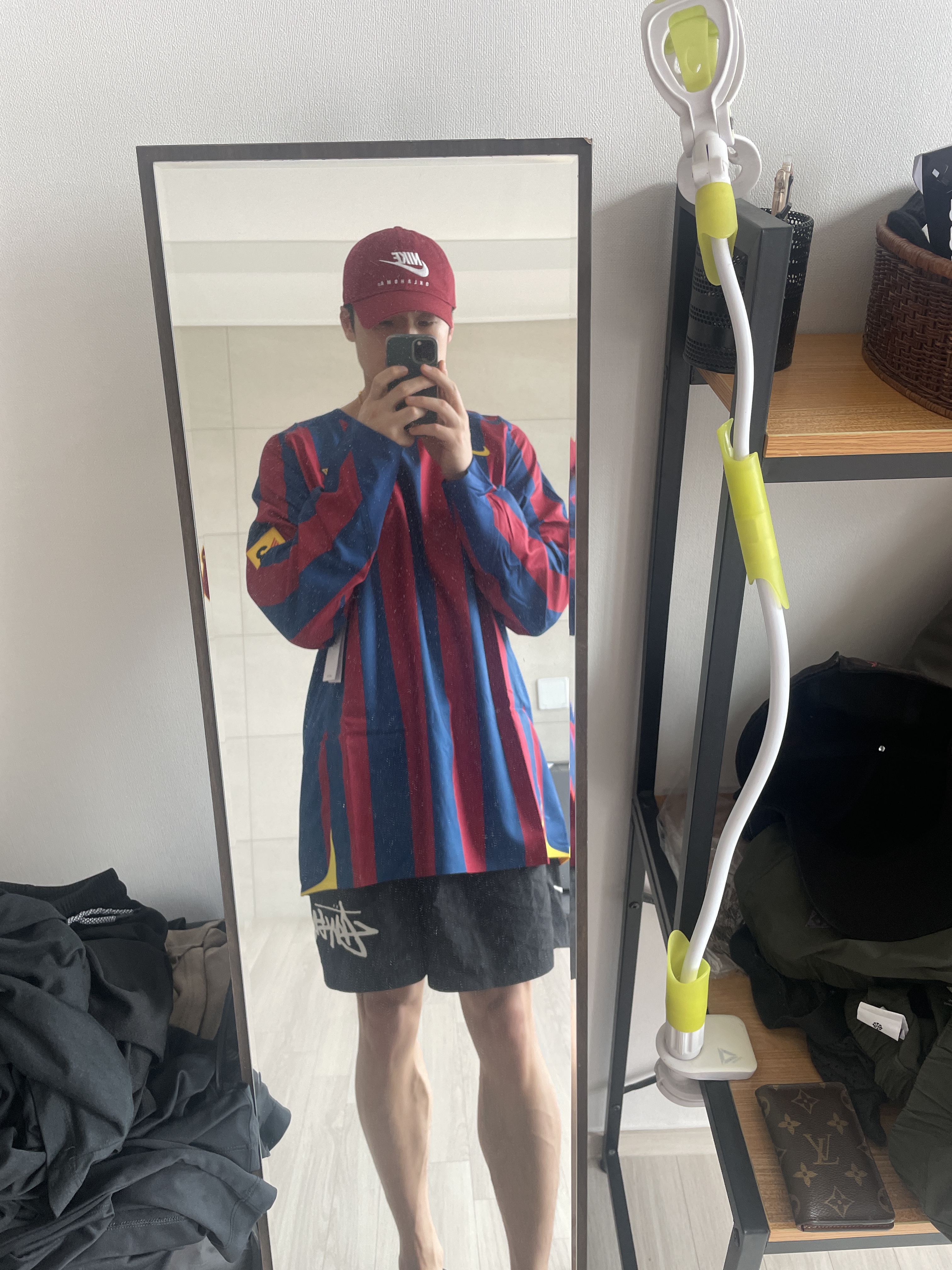 Nike Ronaldinho FC Barcelona 2005/06 Retro Soccer Replica Long-Sleeve Jersey (HQ1462-471) (Marking Ver.) 착용 스타일
