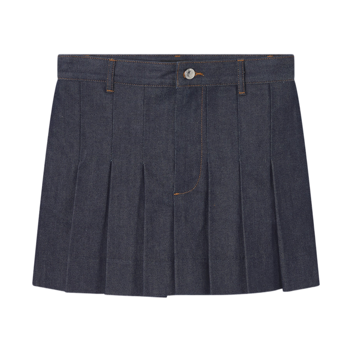 (W) 아페쎄 플리츠 미니 스커트 인디고((W) A.P.C. Pleated Mini Skirt Indigo) - 1