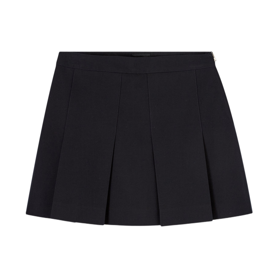 COHKX-F06501-IAK (W) A.P.C. Pleated Mini Skirt Dark Navy