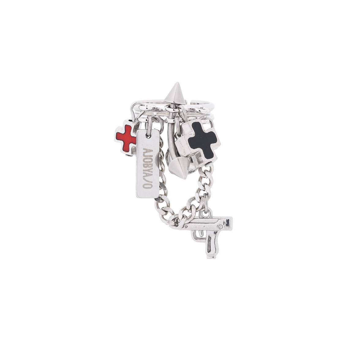 아조바이아조 크로스파이어 클러스터 링 실버(AJOBYAJO Crossfire Cluster Ring Silver)