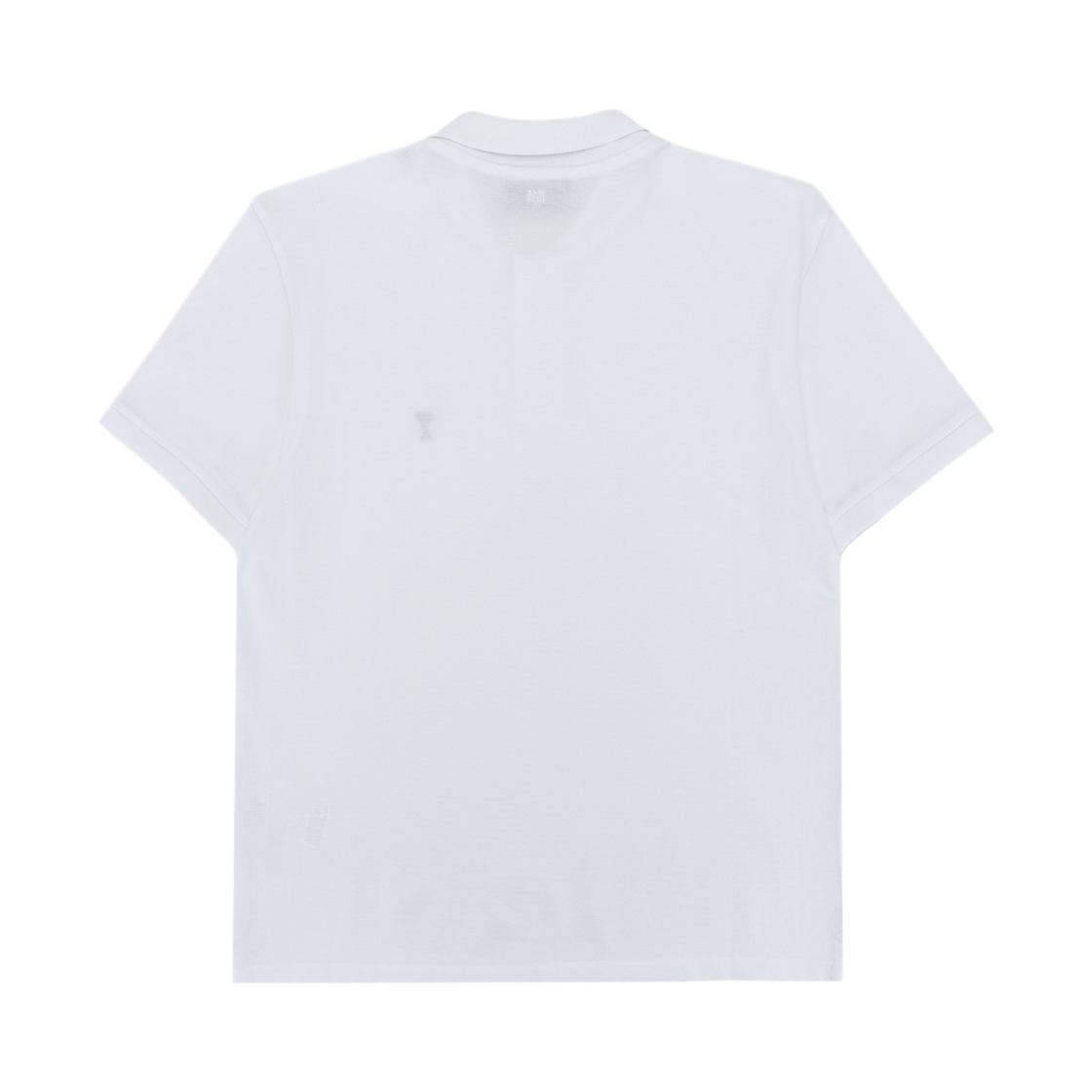 아미 화이트 코튼 숏슬리브 아미 드 하트 폴로 셔츠 화이트(AMI White Cotton Short Sleeves Ami De Coeur Polo Shirt White) - 2