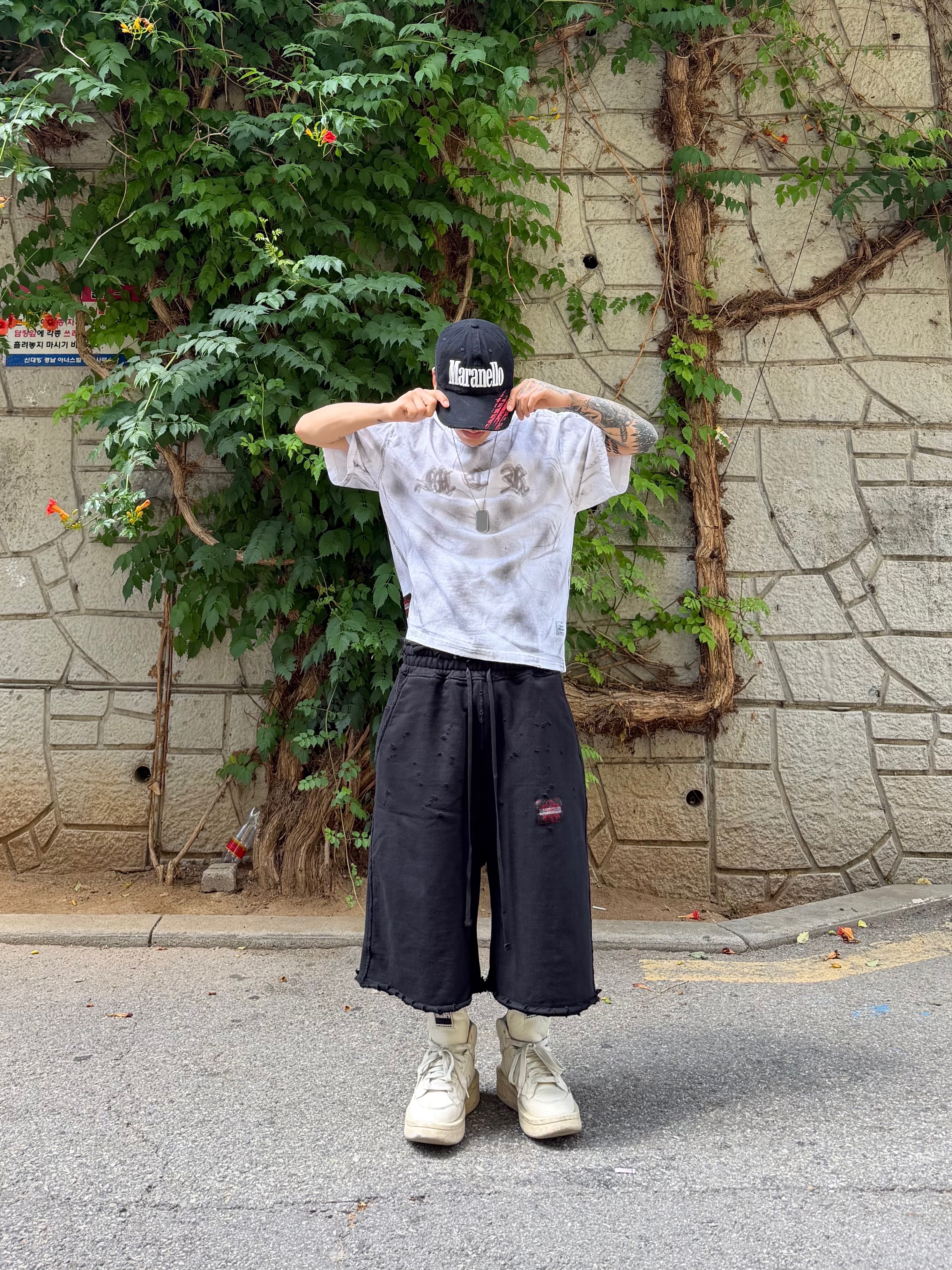 Converse x Drkshdw Turbowpn Egret 착용 스타일 - 5
