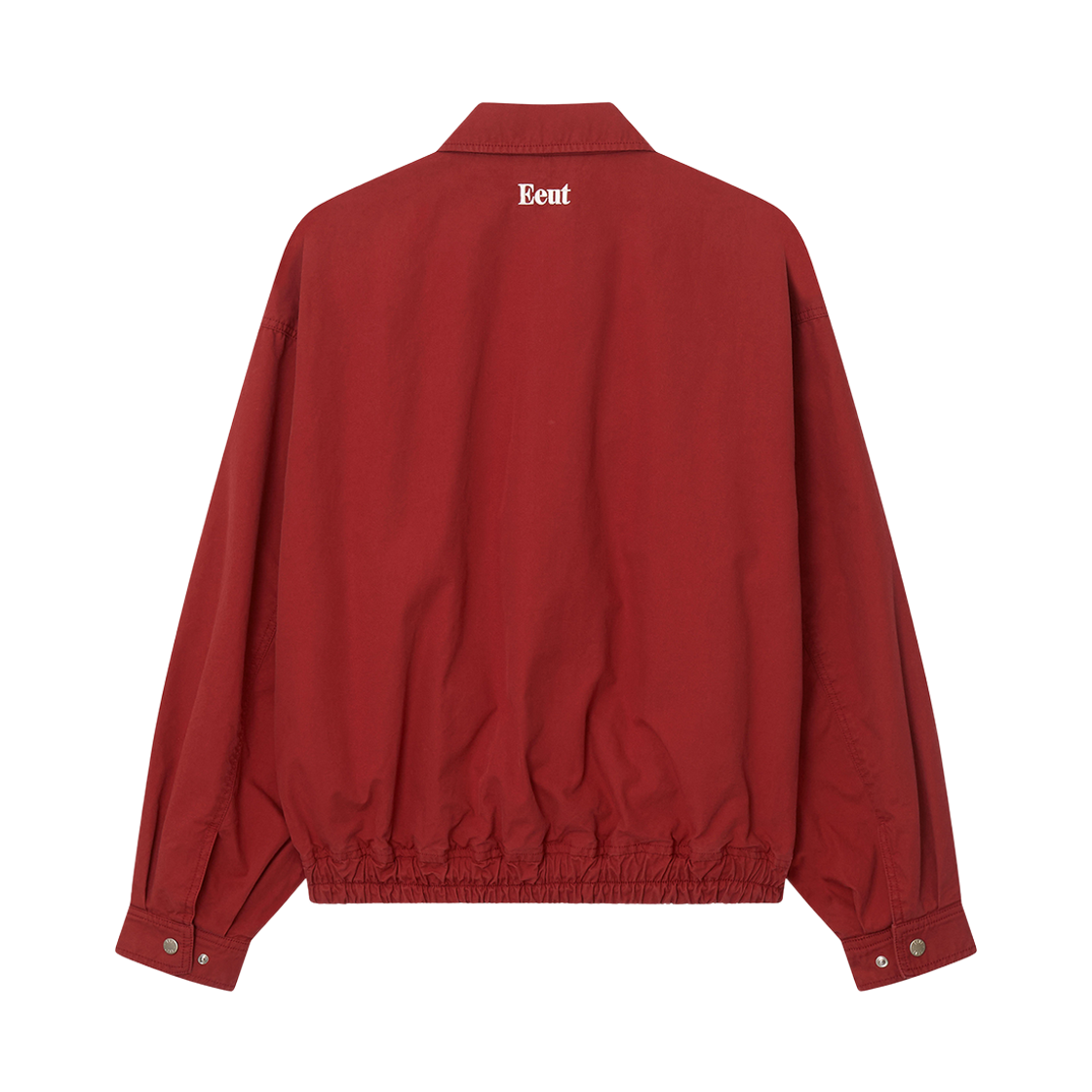 이우트 워시드 코튼 블루종 자켓 레드(EEUT Washed Cotton Blouson Jacket Red) - 2