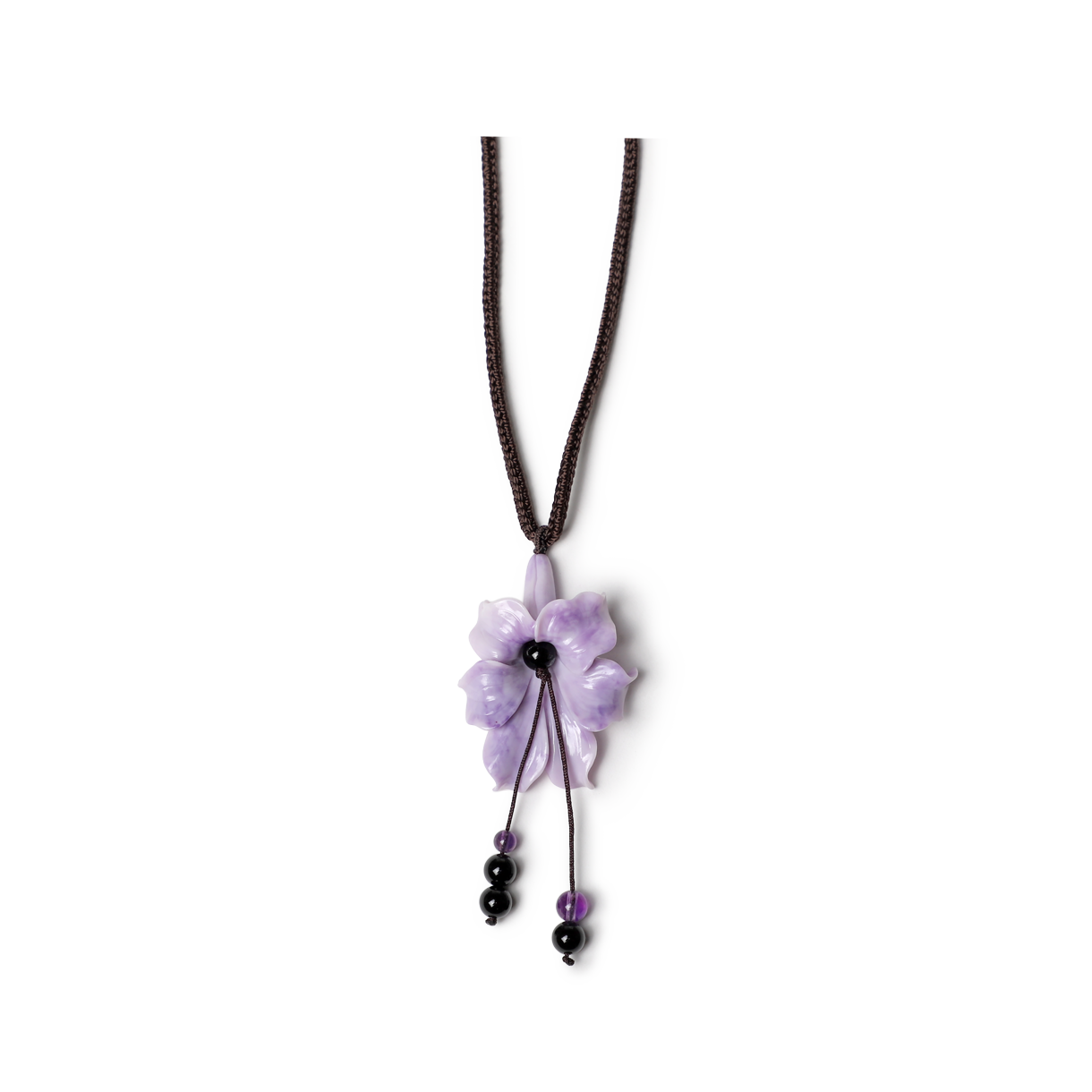홀리데이 비지터 빅 히비스커스 목걸이 - 퍼플(HOLIDAY VISITOR Big Hibiscus Necklace - Purple)