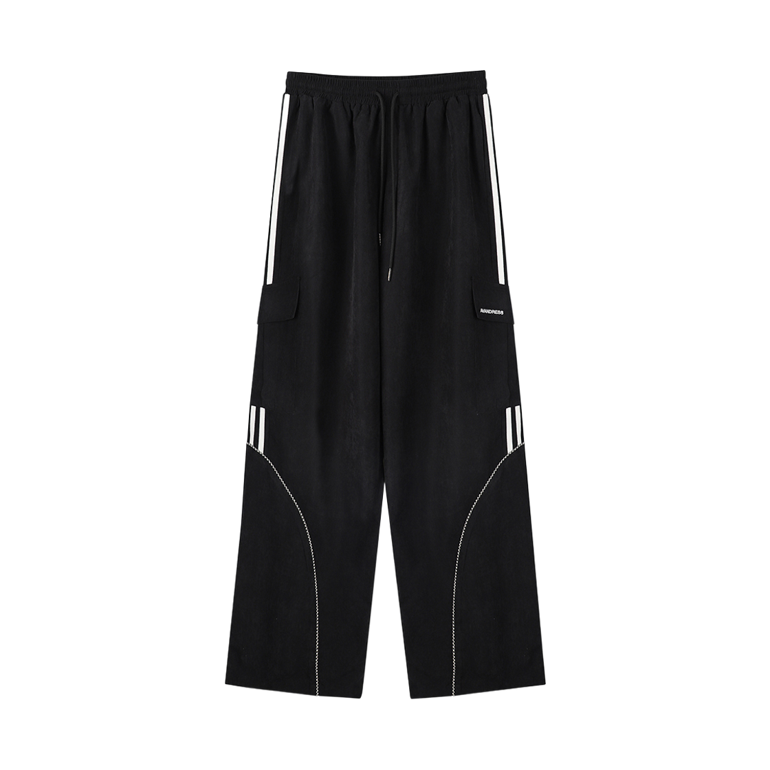 AV54PT01BK Avandress 88 Amazing Spring Suede Pants Black