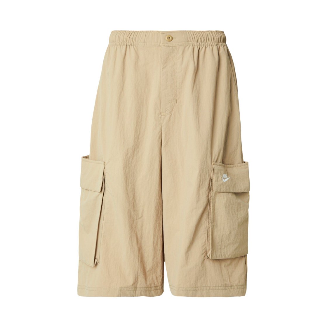 IF8543-297 Nike NSW Club Oversized Cargo Shorts Parachute Beige White - Asia
