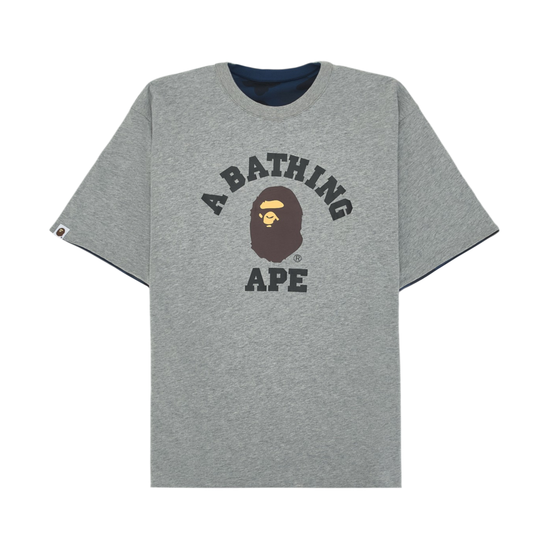 베이프 컬러 카모 리버시블 티셔츠 네이비(BAPE Color Camo Reversible T-Shirt Navy) - 3