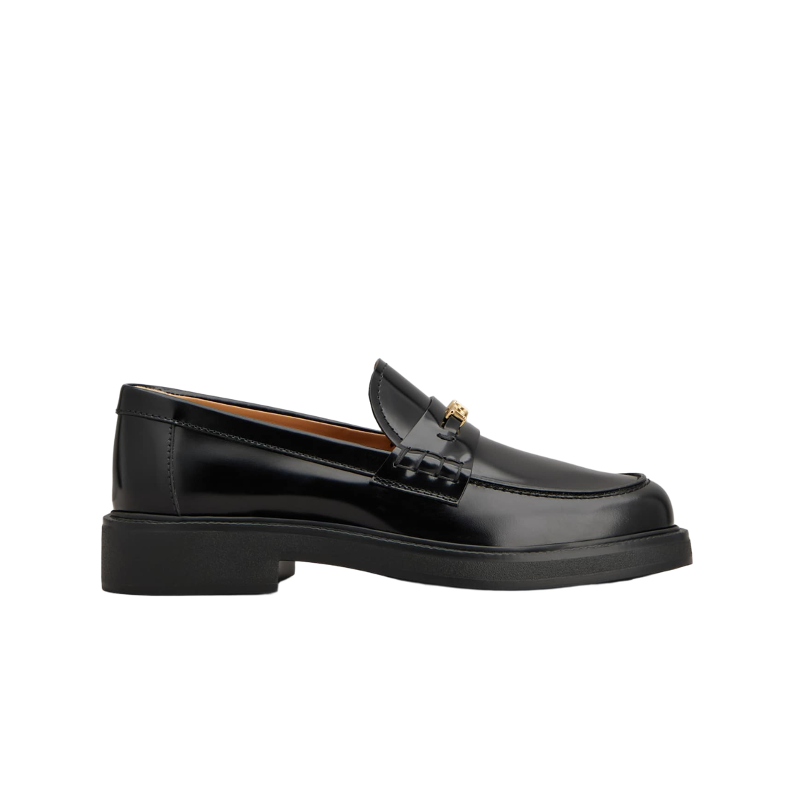 (W) 토즈 레더 로퍼 블랙((W) Tod's Leather Loafers Black)