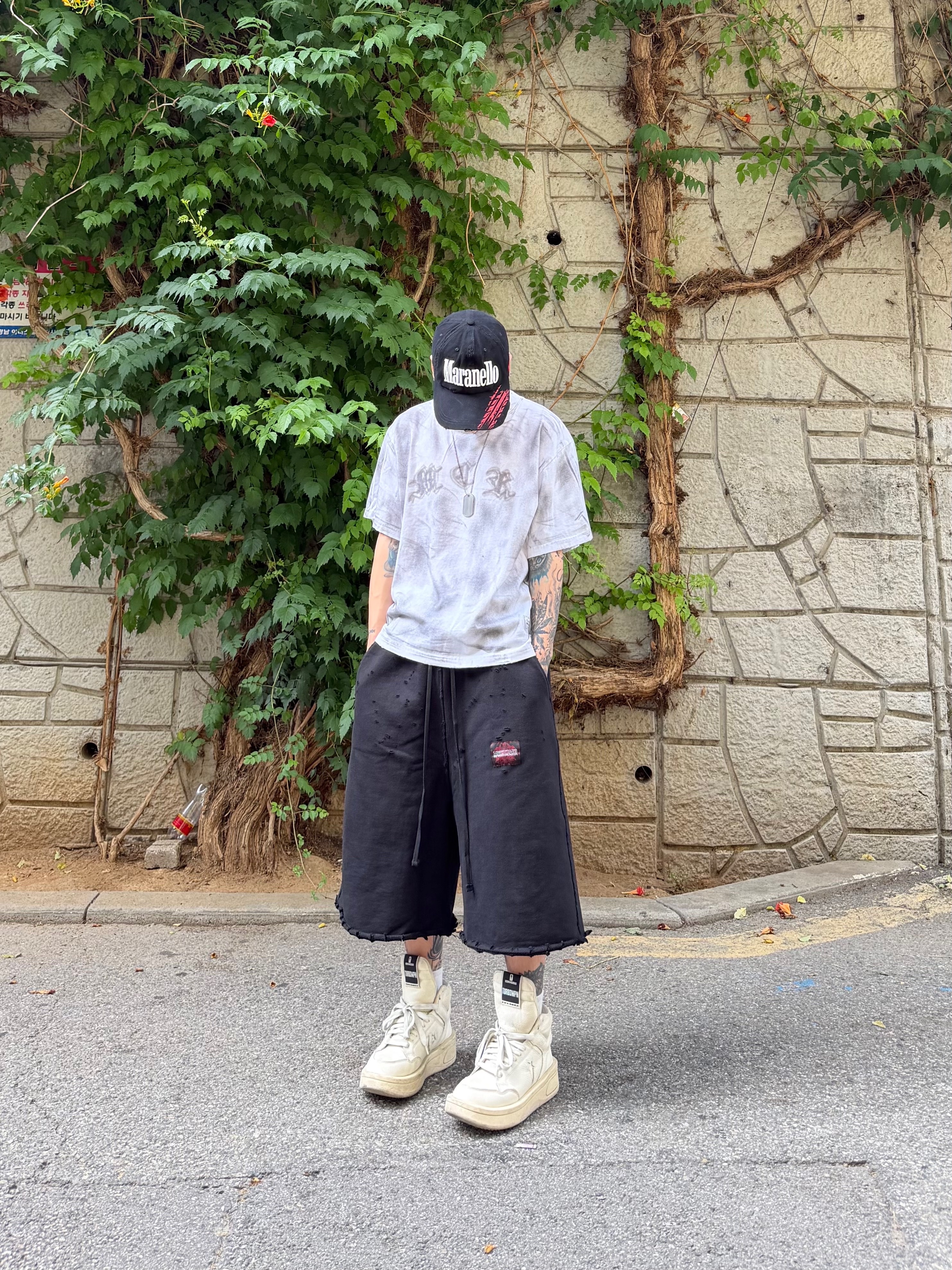 Converse x Drkshdw Turbowpn Egret 착용 스타일 - 3