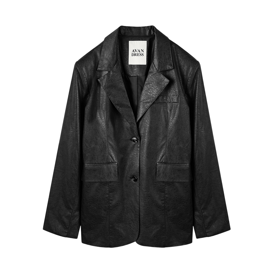 어반드레스 노브 아트 레더 자켓 블랙(Avandress Nove Art Leather Jacket Black)