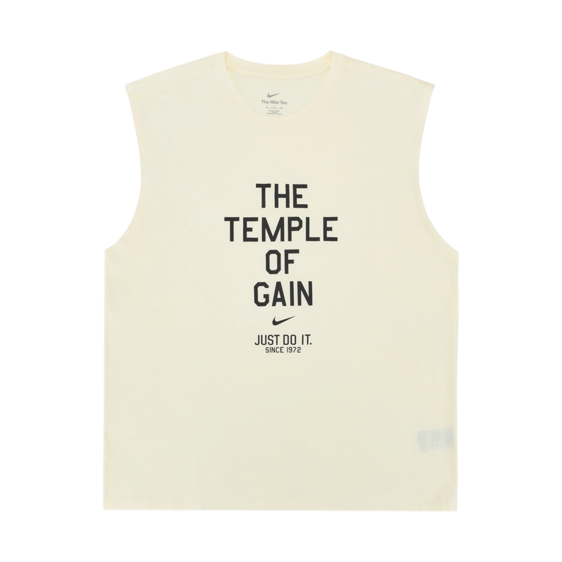 나이키 슬리브리스 티셔츠 페일 아이보리 - 아시아(Nike Sleeveless T-Shirt Pale Ivory - Asia)