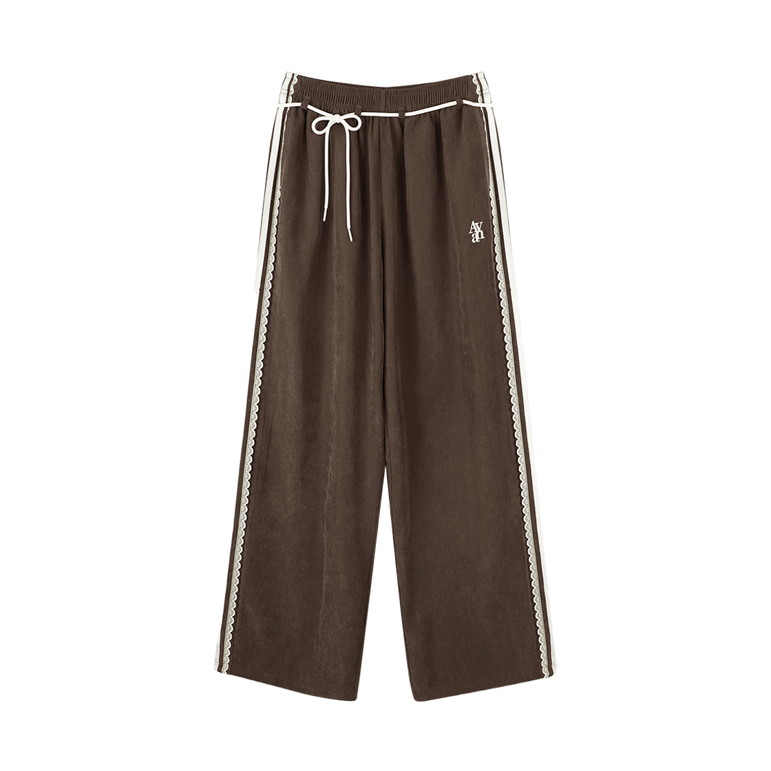 AD54PT03BR Avandress Raina Race Track Pants Brown