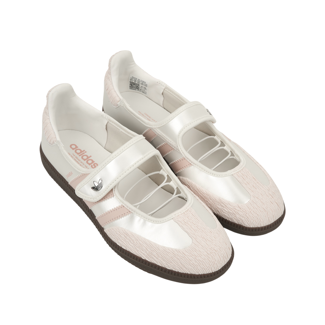 (W) 아디다스 오리지널스 삼바 제인 코어 화이트 초크 화이트((W) Adidas Originals Samba Jane Core White Chalk White) - 4