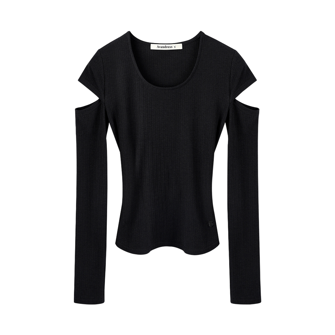 AD61TS01BK Avandress Letta Cut-Out Tee Black