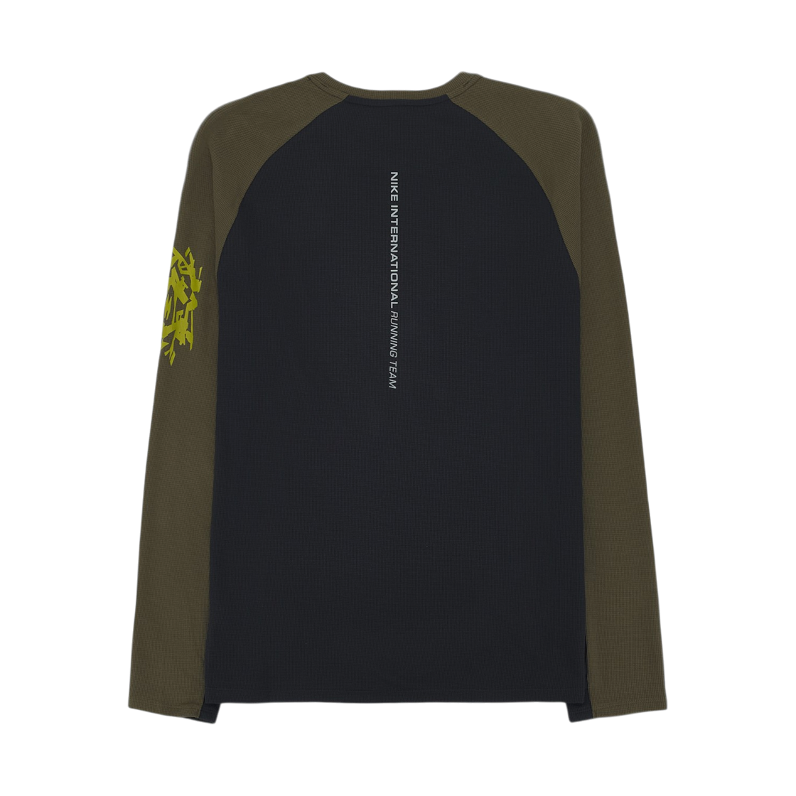 나이키 스트라이드 드라이핏 와플 크루넥 러닝 탑 블랙 다크 헤이즐 (IQ3630-010)(Nike Stride Dri-Fit Waffle Crewneck Running Top Black Dark Hazel (IQ3630-010)) - 2