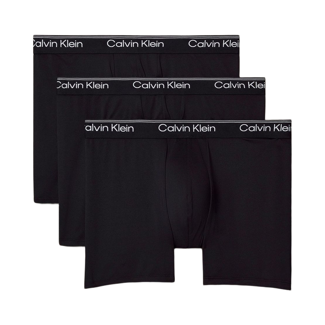 NB4410001 Calvin Klein Microfiber Stretch 3-pack Boxer Briefs Black