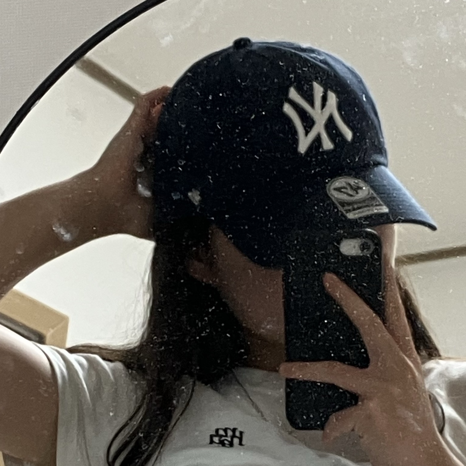 47 Brand New York Yankees Clean Up Navy 착용 스타일