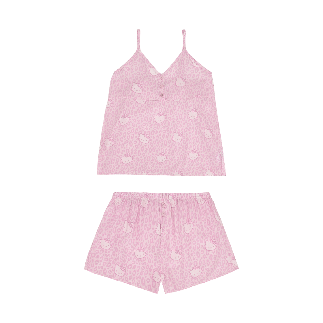 SPPPG37U02 Spao x Hello Kitty Leopard Slip Pajamas Pink