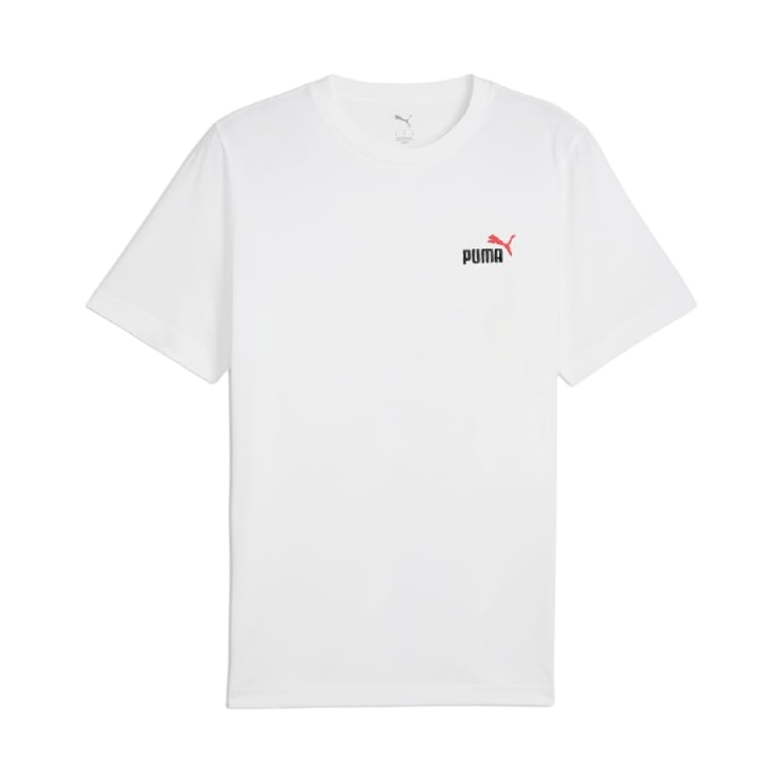 684717-02 Puma Essentials 2 Colour Small No.1 Logo T-Shirt White