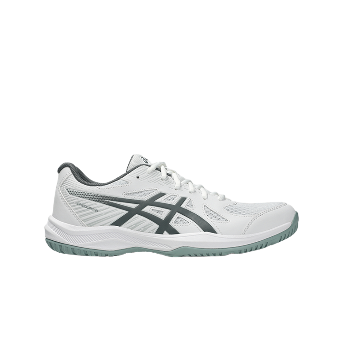 1071A104-107 Asics Upcourt 6 White Steel Grey