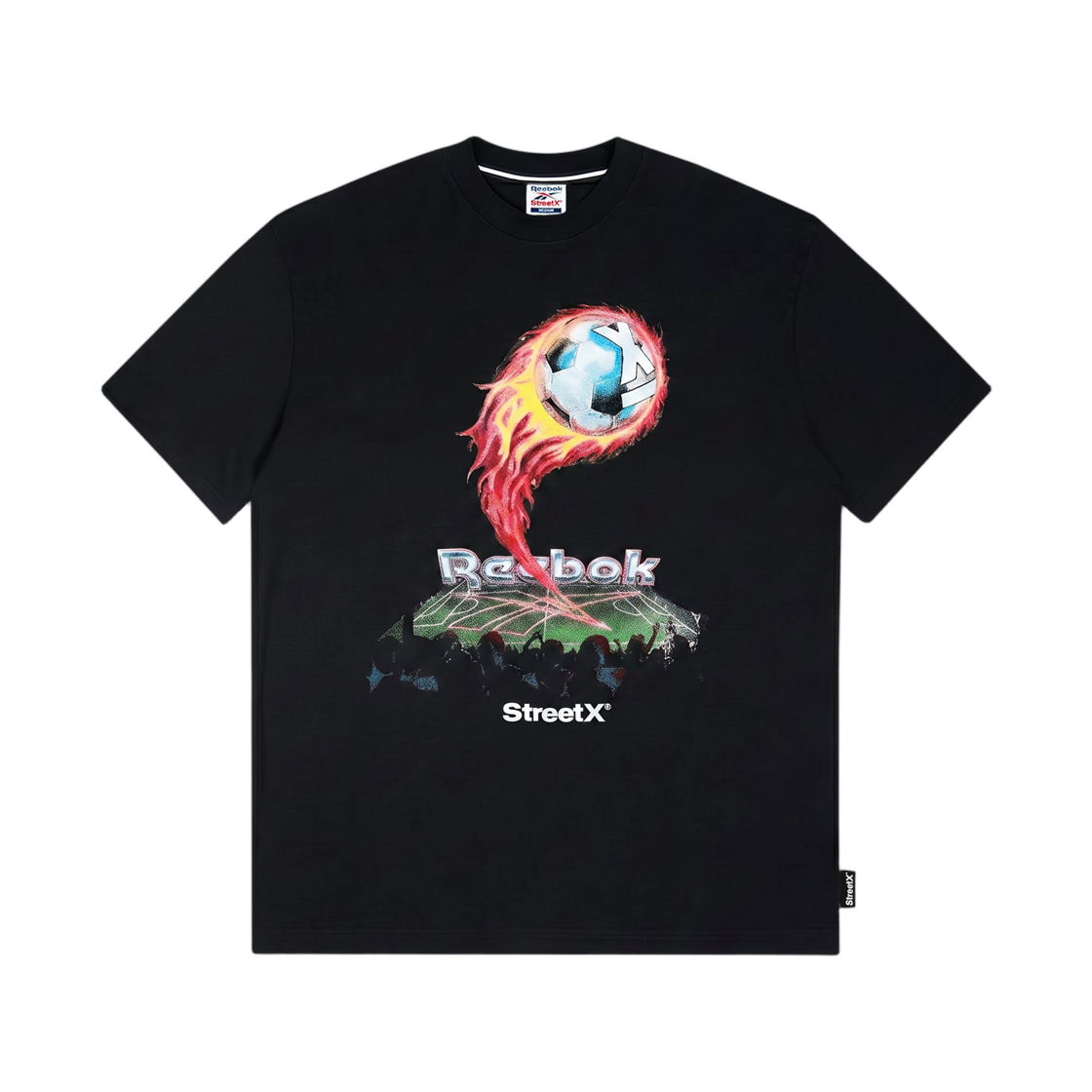 리복 x 스트리트X 스타디움 티셔츠 블랙(Reebok x StreetX Stadium T-Shirt Black)