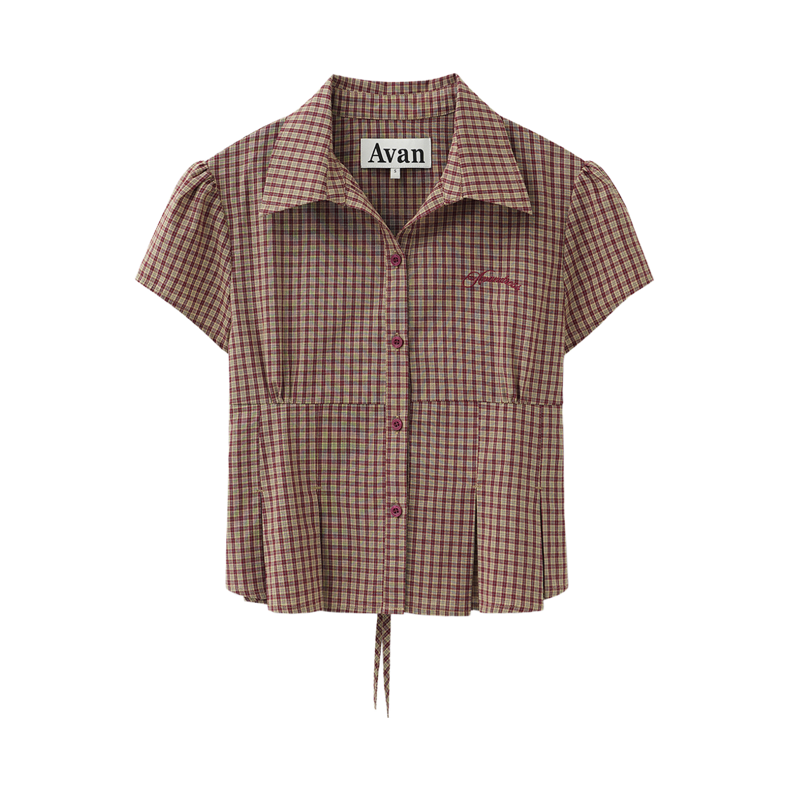 어반드레스 로지 체크 셔츠 레드(Avandress Rosie Check Shirt Red)