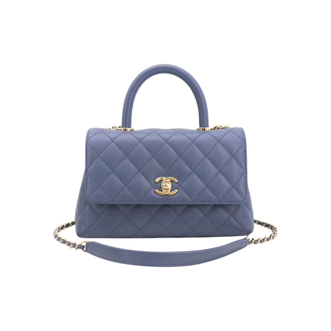 ITWSHU9SI225 Chanel Coco Handle Small Caviar Bag A92990