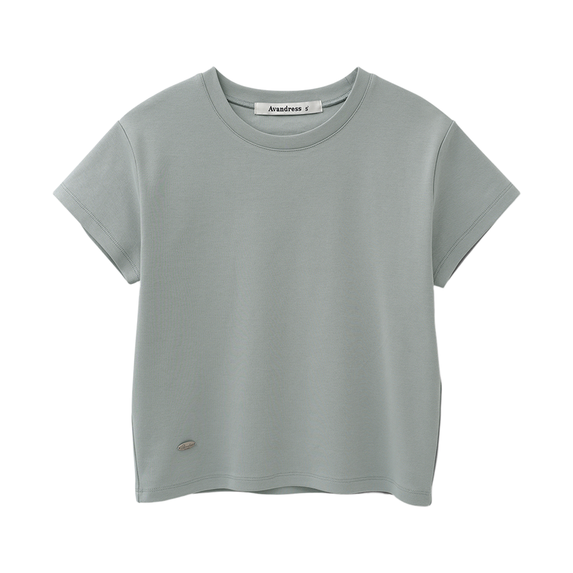 어반드레스 엘린 매트 라운드 넥 티셔츠 파우더 블루(Avandress Eline Mate Round Neck T-Shirt Powder Blue) - 1