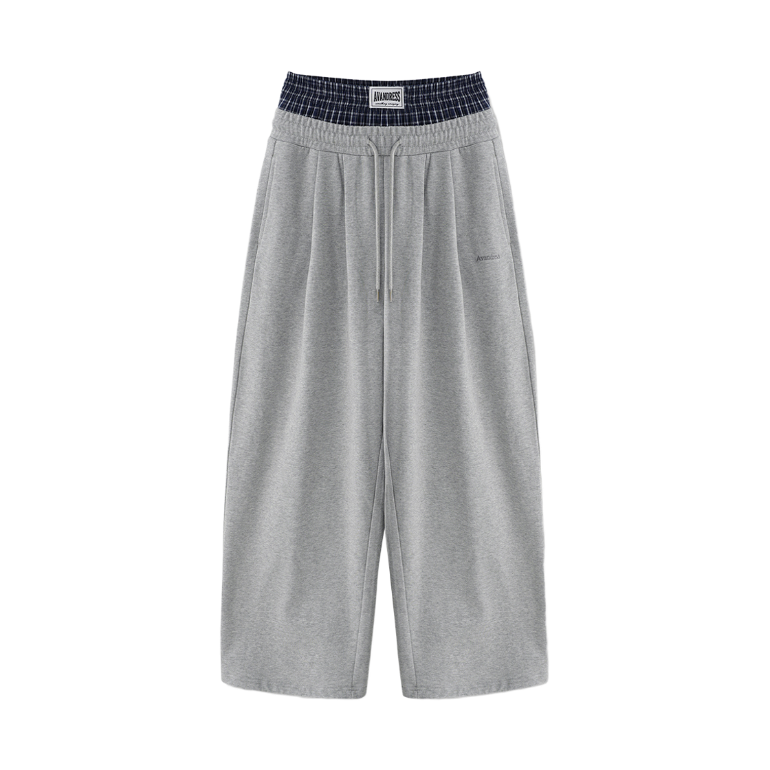 어반드레스 88 더블 턱 릴렉스 새깅 팬츠 멜란지(Avandress 88 Double Tuck Relax Sagging Pants Melange) - 1