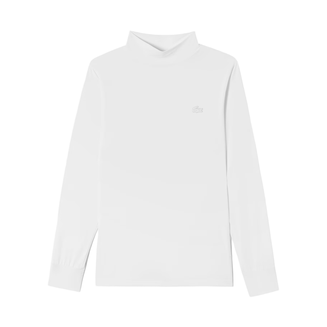 (W) 라코스테 카라 롱슬리브 레이스 레이어 오프 화이트((W) Lacoste Collar Long Sleeve Lace Layer Off White)